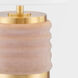 Bethany 16 inch 60.00 watt Aged Brass/Blush Combo Table Lamp Portable Light