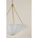 Alana 3 Light 26 inch Aged Brass Pendant Ceiling Light