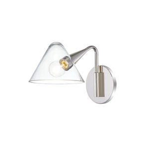 Isabella 1 Light 6 inch Polished Nickel Wall Sconce Wall Light