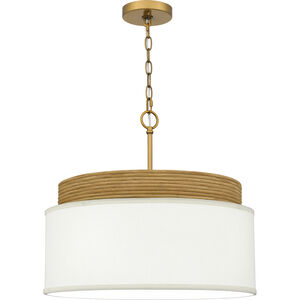 Malia 4 Light 20 inch Brushed Gold Pendant Ceiling Light
