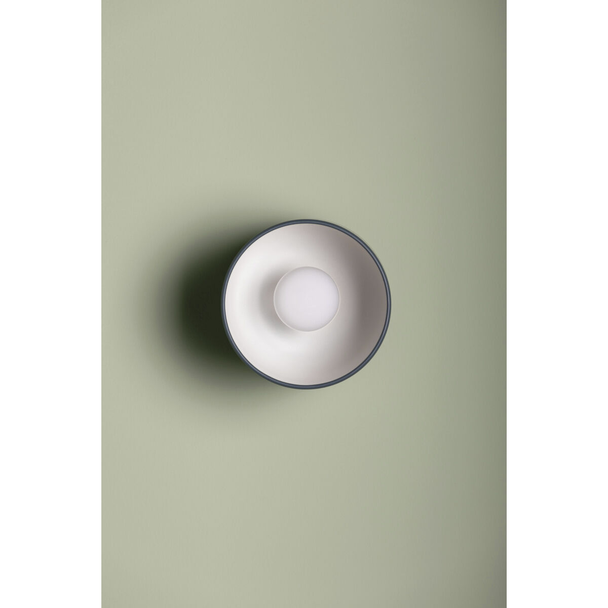 Batya 1 Light 6.25 inch Aged Brass/Slate Blue Flush Mount Ceiling Light