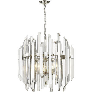 Bova 6 Light 26 inch Polished Nickel Chandelier Ceiling Light