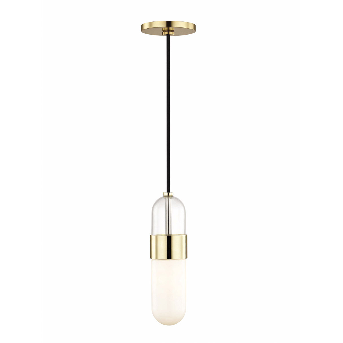 Emilia LED 5 inch Polished Brass Pendant Ceiling Light