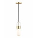 Emilia LED 5 inch Polished Brass Pendant Ceiling Light