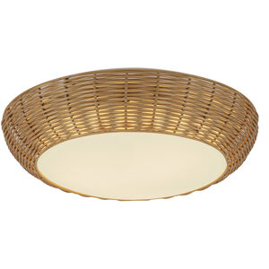Alora Mood Merida 2 Light 14.88 inch Rattan Flush Mount Ceiling Light