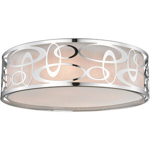 Opal 4 Light 20 inch Chrome Flush Mount Ceiling Light