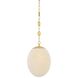Nell 1 Light 12 inch Aged Brass Pendant Ceiling Light