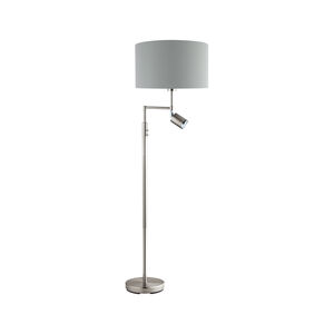 Santander 59.84 inch 60.00 watt Matte Nickel Floor Lamp Portable Light