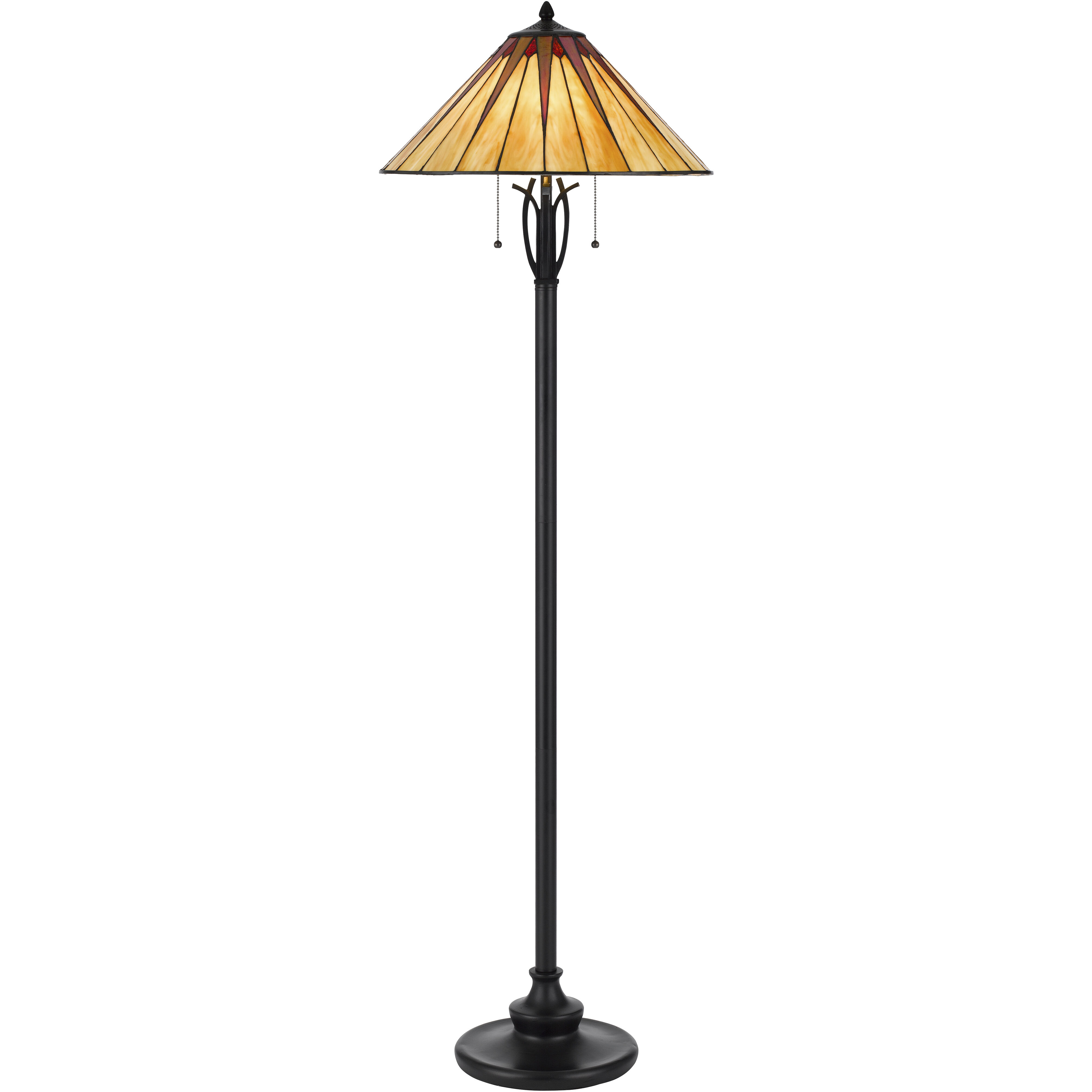 3105 Tiffany 61 inch 60.00 watt Dark Bronze Floor Lamp Portable Light