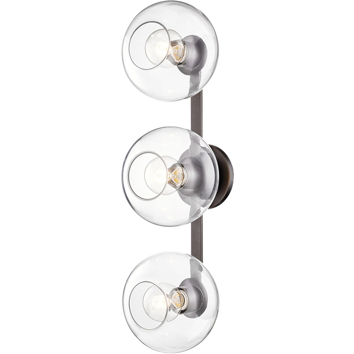 Margot 3 Light 8.25 inch Old Bronze Wall Sconce Wall Light