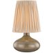 Clementine 21 inch 15 watt Aged Brass and Ceramic Mocha Luce Table Lamp Portable Light