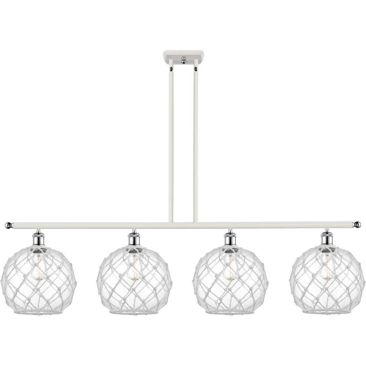 Ballston Large Farmhouse Rope 4 Light 48.00 inch Island Light