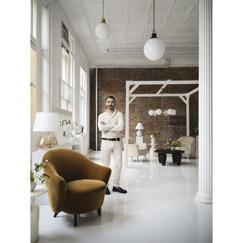 Gaia 16.5 inch 60 watt Aged Brass Table Lamp Portable Light