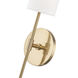 Olivia 1 Light 5 inch Aged Brass ADA Wall Sconce Wall Light