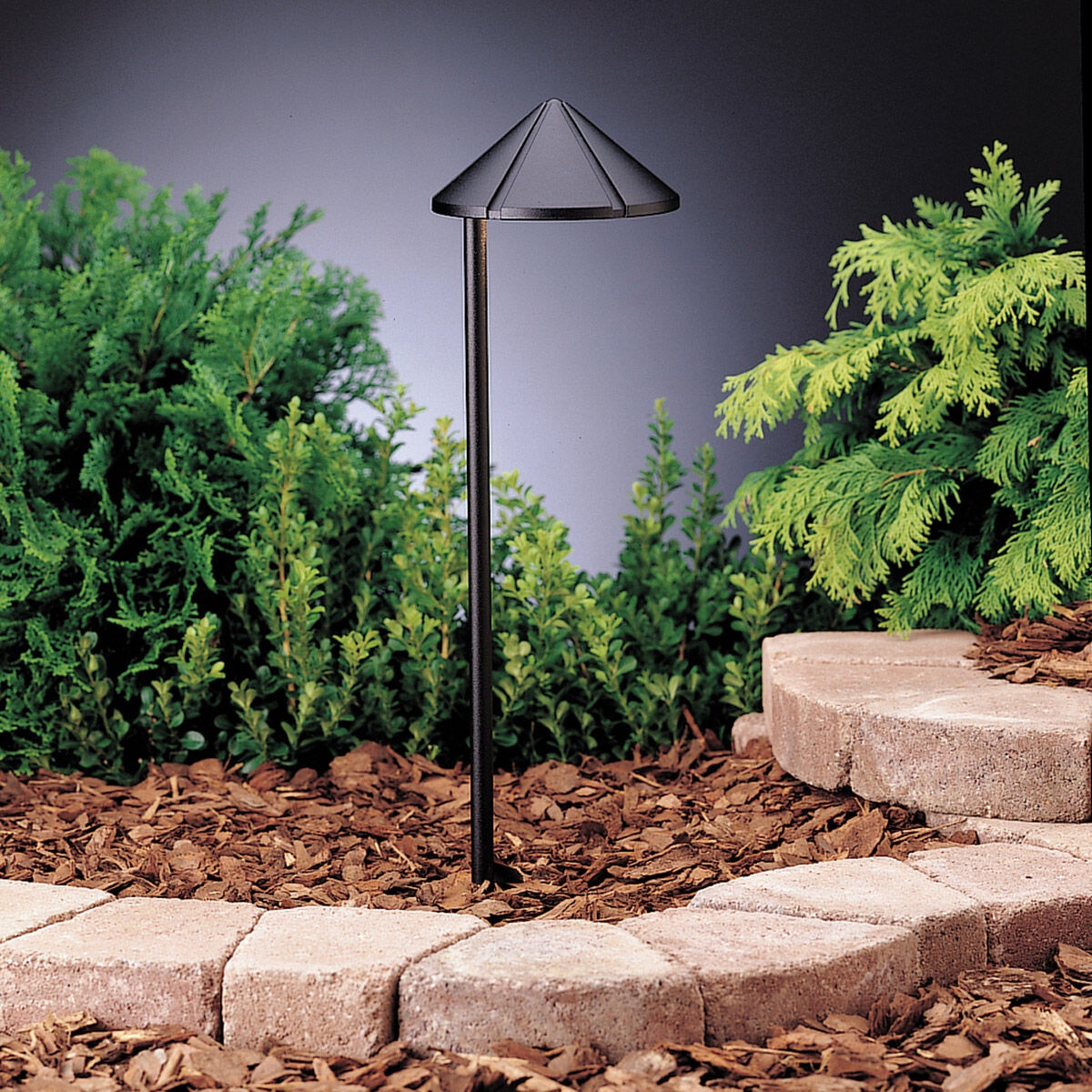 Six Groove 1 Light 6.00 inch Pathway Lighting