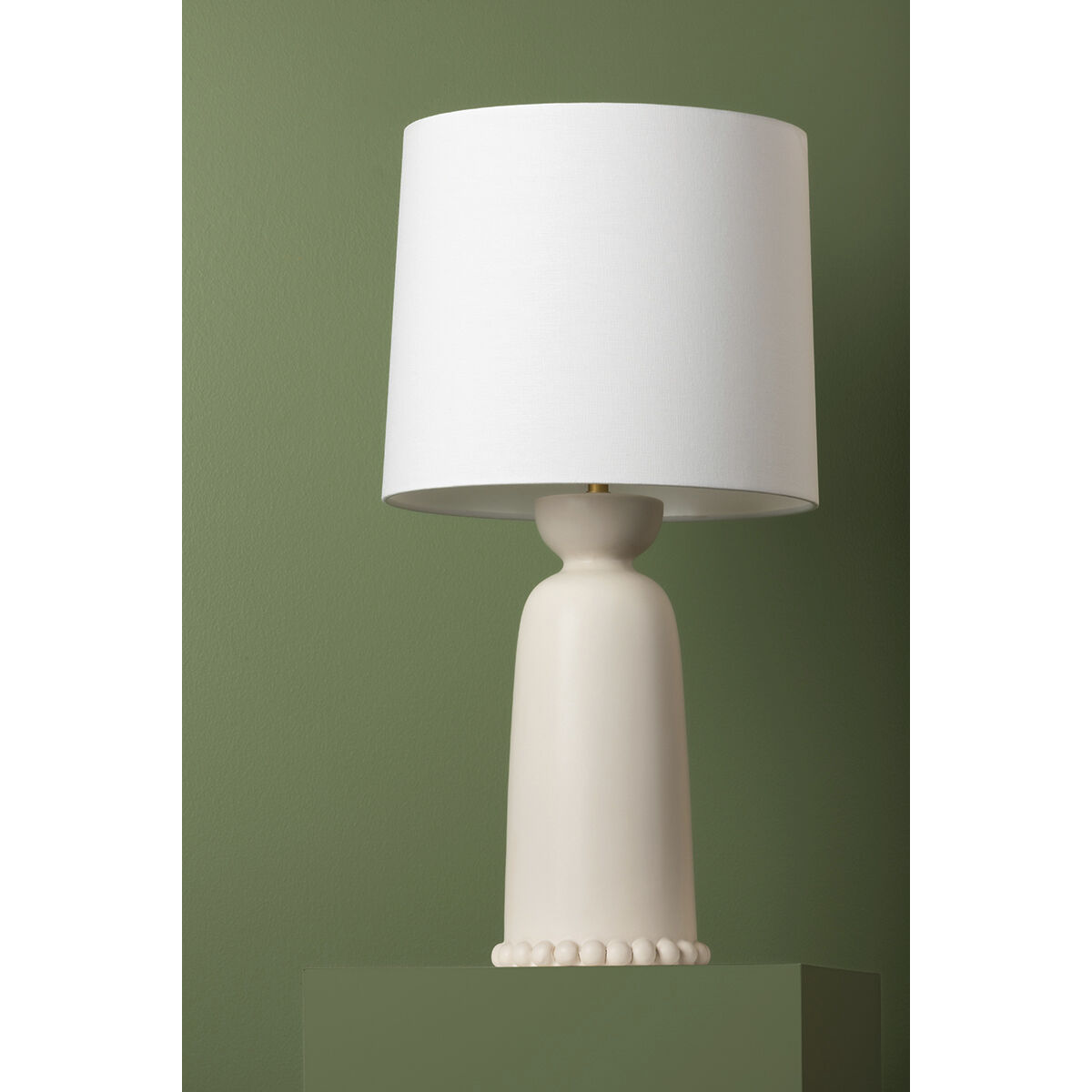 Rhea 27 inch 75.00 watt Aged Brass/Ceramic Antique Ivory Table Lamp Portable Light