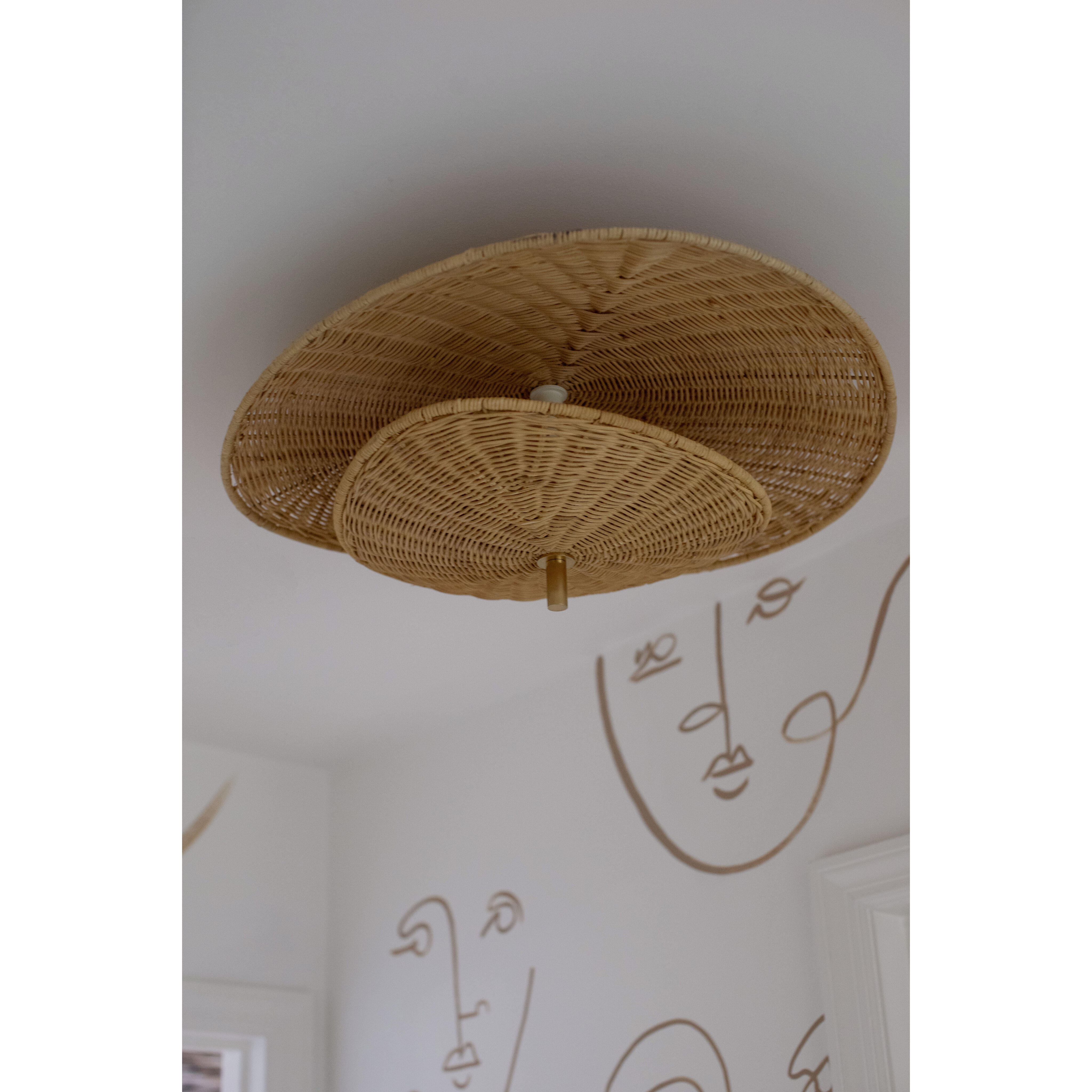 Marigold 3 Light 23.75 inch Aged Brass Semi Flush Ceiling Light