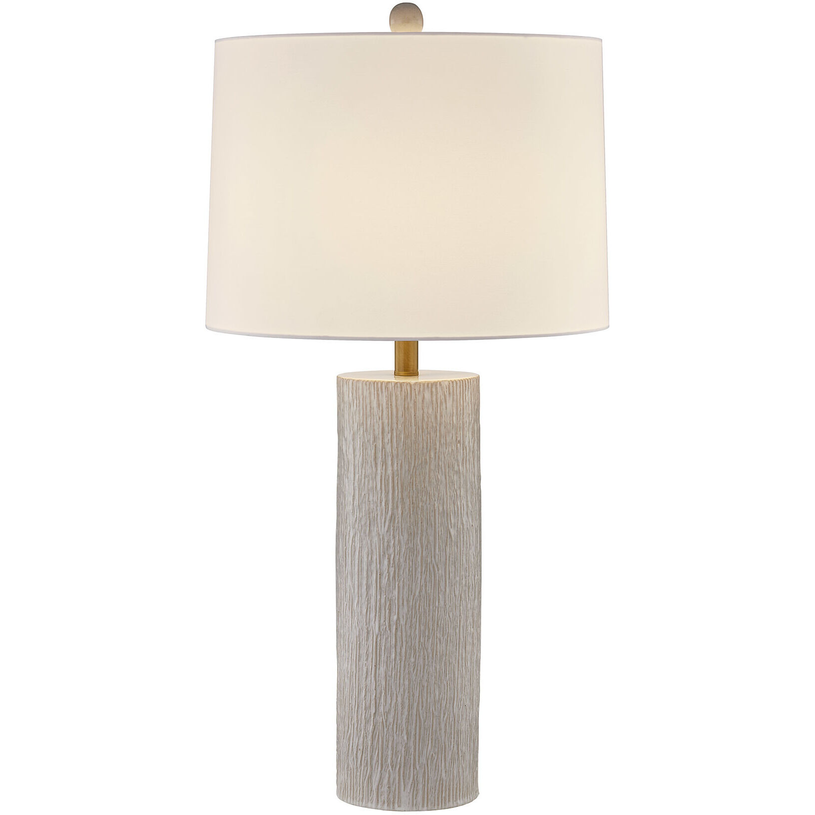 Amanda 32 inch 100.00 watt Distressed White Table Lamp Portable Light, Coco & Dash