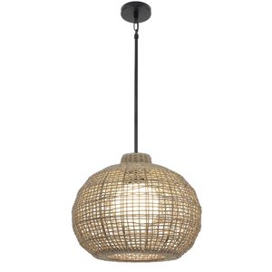Markis 1 Light 22.5 inch Black Outdoor Pendant, Both Indoor/Outdoor