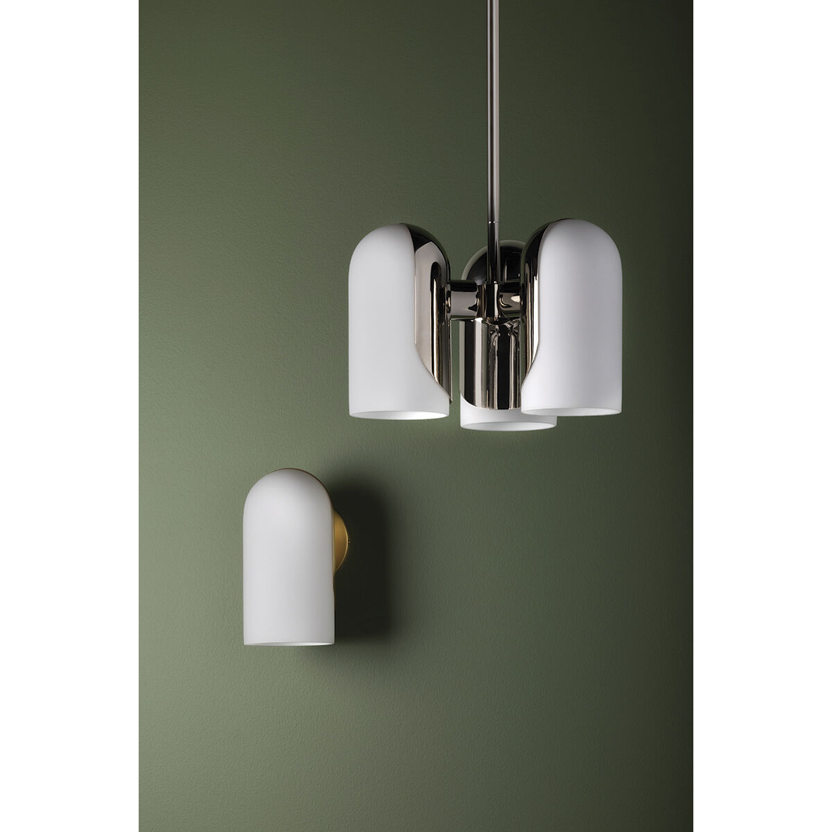 Mabel 3 Light 15 inch Polished Nickel Pendant Ceiling Light