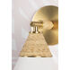 Mica 1 Light 8 inch Aged Brass Wall Sconce Wall Light