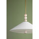 Alexis 2 Light 22 inch Aged Brass Pendant Ceiling Light