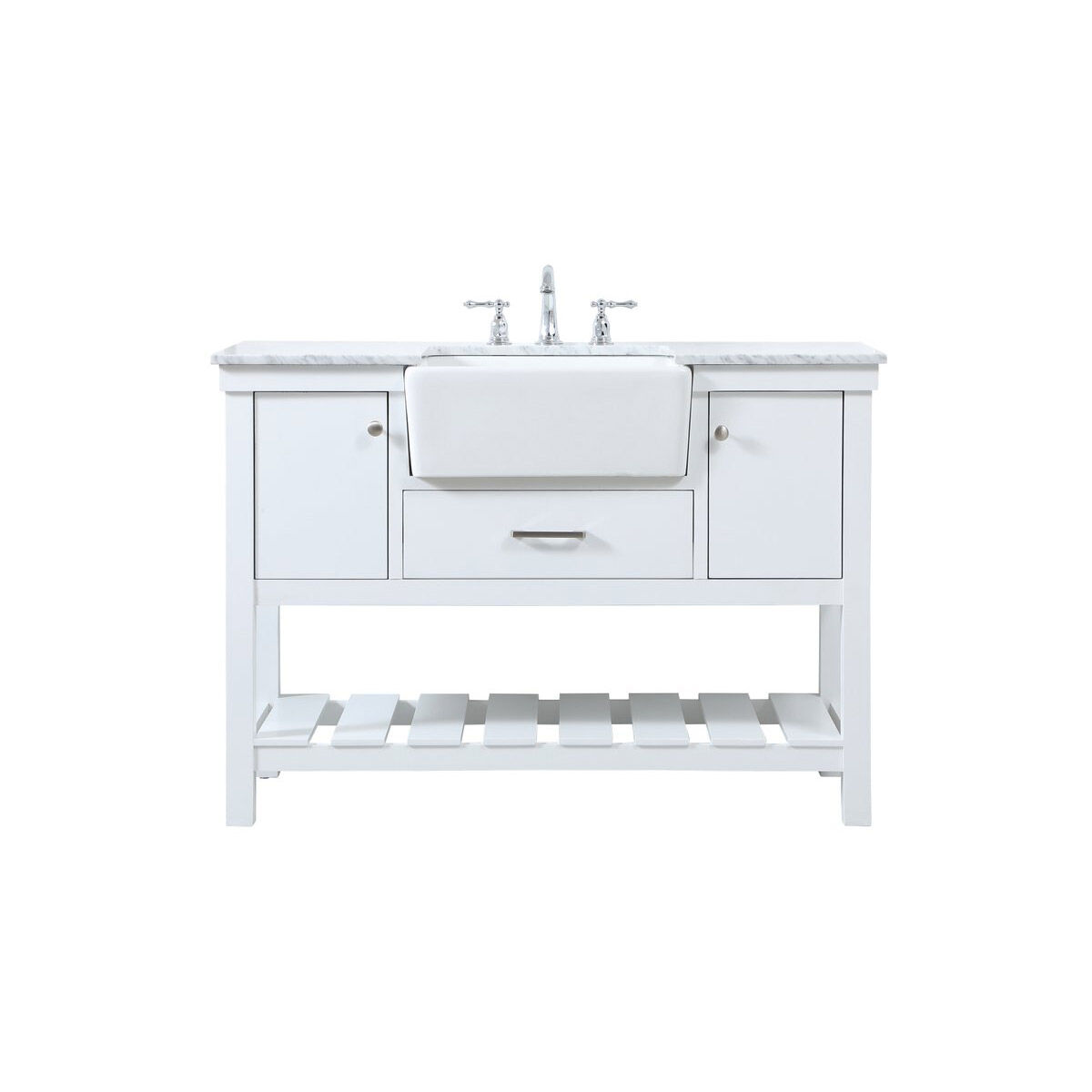 Clement 48 X 22 X 34.13 inch White Bathroom Vanity Cabinet