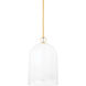 Lennon 1 Light 14 inch Aged Brass Pendant Ceiling Light