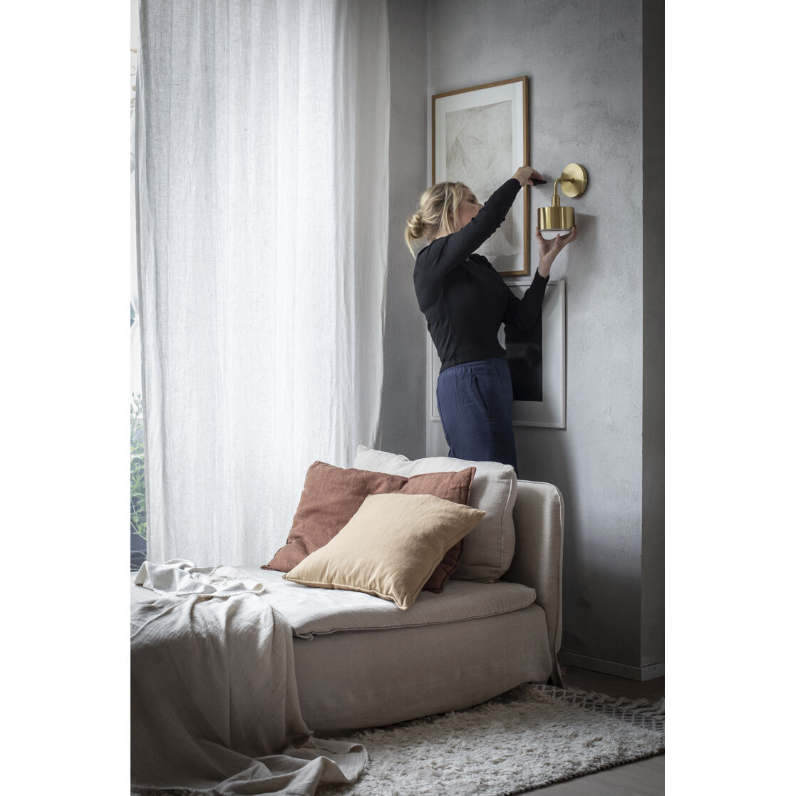 Nora LED 5 inch Aged Brass Wall Sconce Wall Light