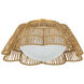 Rosa 1 Light 18 inch Aged Brass Flush Mount Ceiling Light