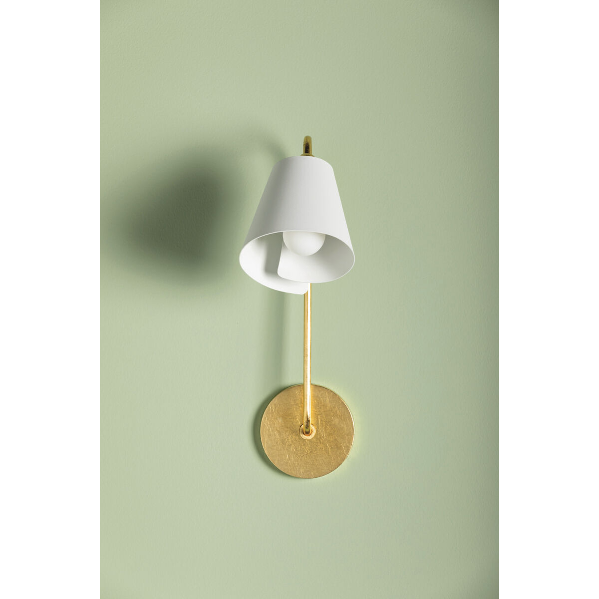 Lila 1 Light 5.5 inch Gold Leaf/Textured On White Combo Wall Sconce Wall Light