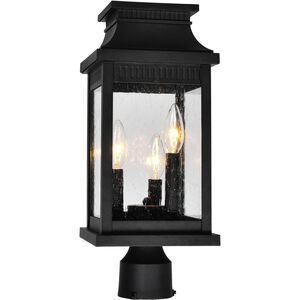 Milford 3 Light 17.5 inch Black Outdoor Lantern Head
