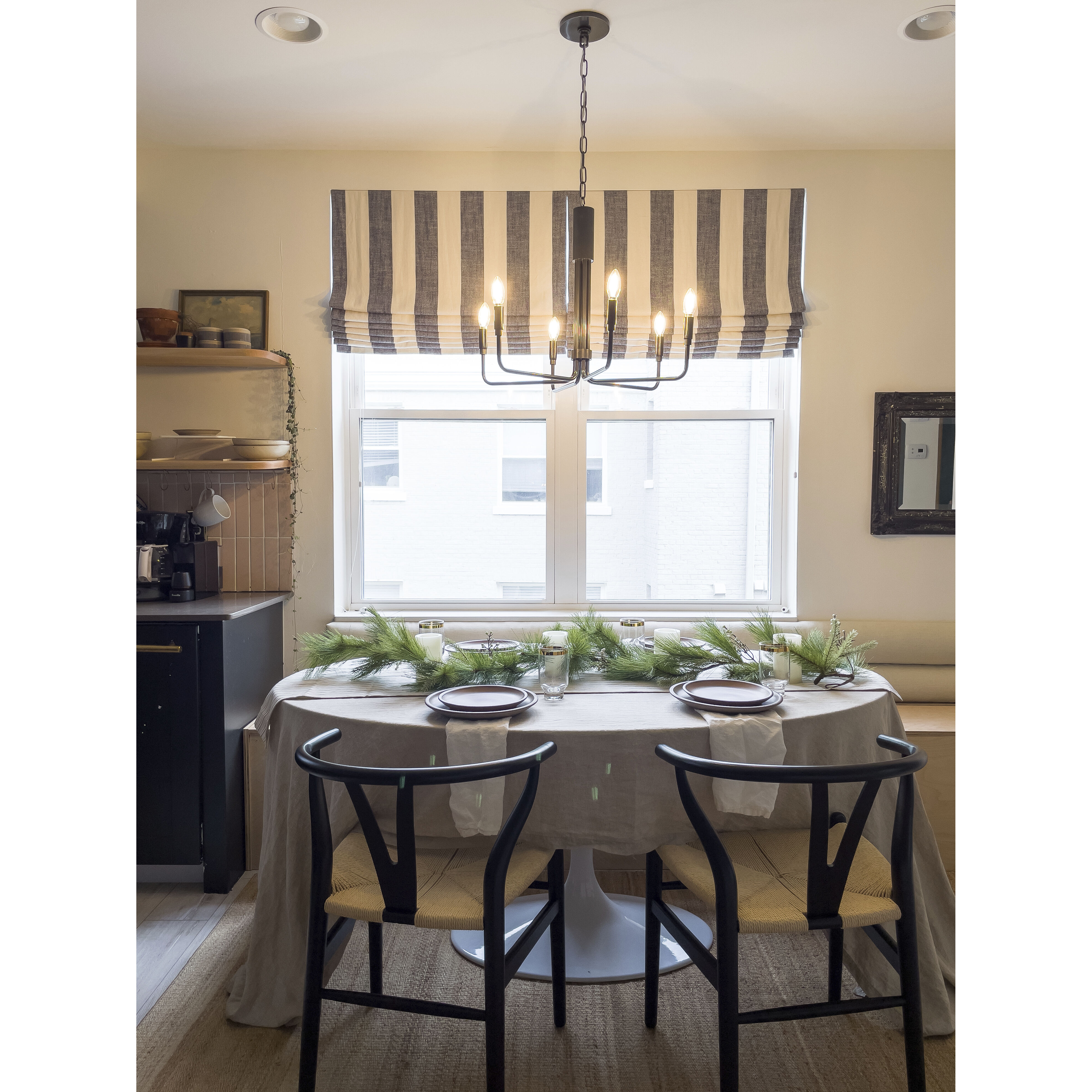 Brigitte 6 Light 25 inch Old Bronze Pendant Ceiling Light