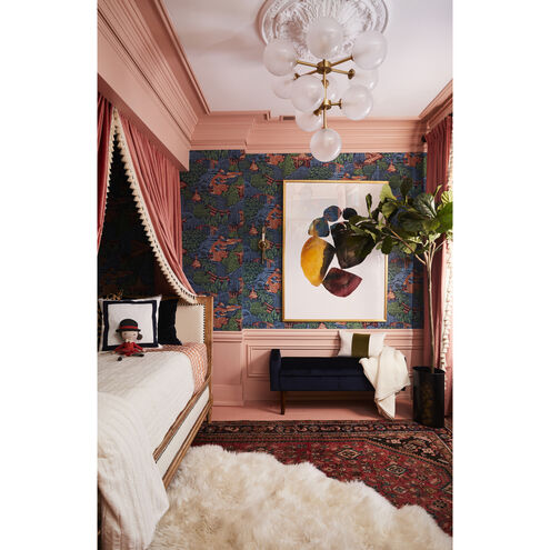 Ashleigh LED 30 inch Aged Brass Chandelier Ceiling Light