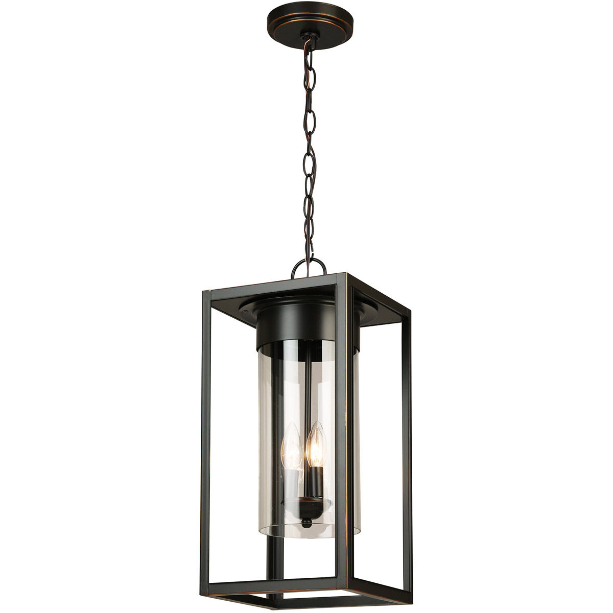 Walker Hill 3 Light 9.37 inch Oil Rubbed Bronze Outdoor Pendant