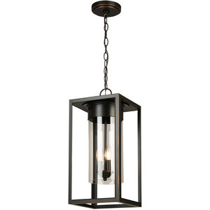 Walker Hill 3 Light 9.37 inch Oil Rubbed Bronze Outdoor Pendant