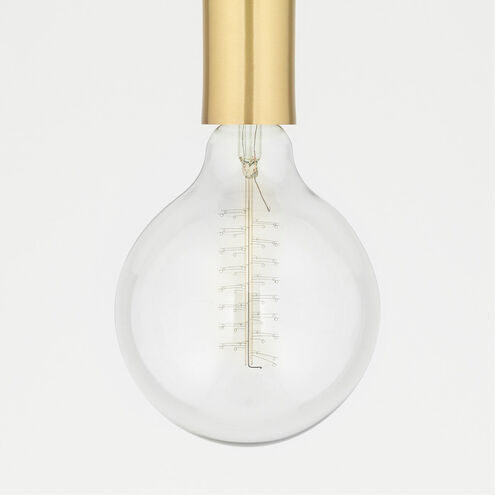 Ringo 1 Light 9 inch Aged Brass Semi Flush Ceiling Light