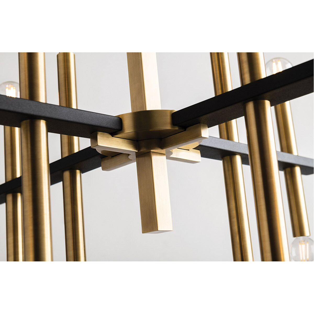 Colette 16 Light 29 inch Aged Brass / Black Chandelier Ceiling Light in Aged Brass and Black