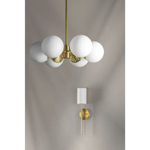 Paige 6 Light 26 inch Aged Brass Chandelier Ceiling Light