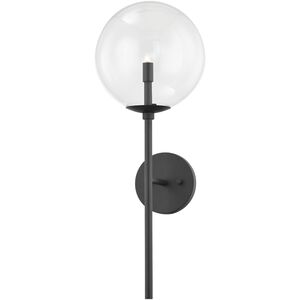 Madrid 1 Light 9 inch Soft Black Wall Sconce Wall Light