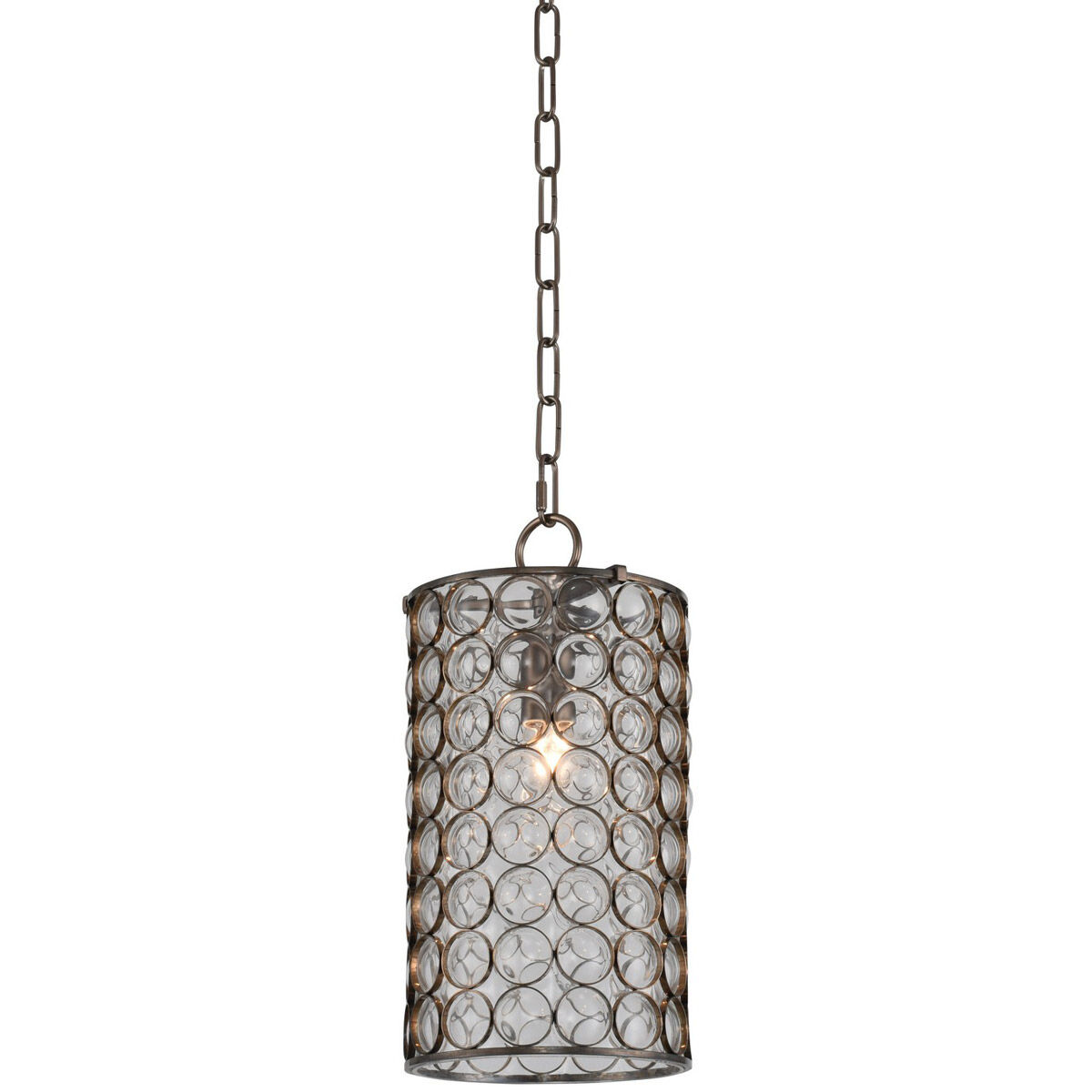 Juli 1 Light 8 inch Natural Burnt Stainless Steel Mini Pendant Ceiling Light