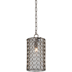 Juli 1 Light 8 inch Natural Burnt Stainless Steel Mini Pendant Ceiling Light