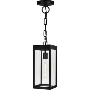 Windsor 1 Light 7 inch Black Outdoor Hanging Light