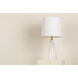 Christie 27 inch 75.00 watt Aged Brass Table Lamp Portable Light