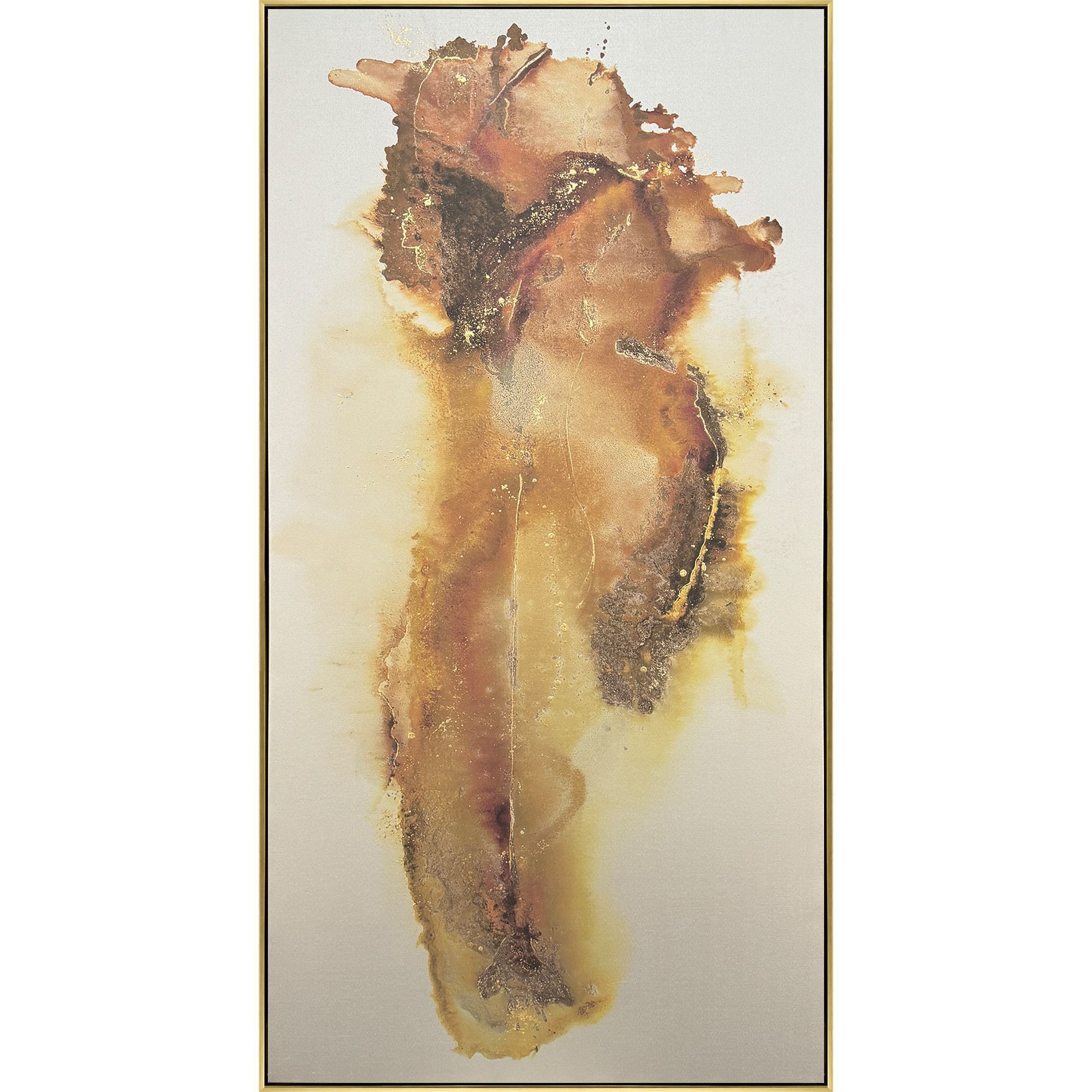 Earthern Rust and Multi and Metallic and Yellow Canvas, The Studio