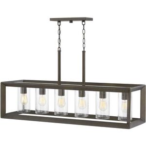 Open Air Rhodes 6 Light 42.25 inch Outdoor Pendant/Chandelier