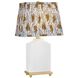 Brynn 17 inch 10 watt Cloud and Gold Leaf Table Lamp Portable Light
