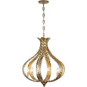 Atlas 6 Light 28.5 inch Grecian Gold Chandelier Ceiling Light