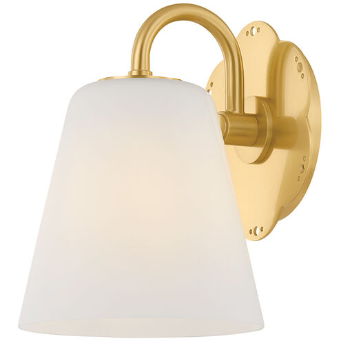 Leonella 1 Light 6.25 inch Aged Brass Bath and Vanity Wall Light