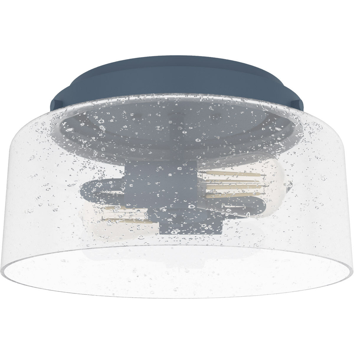 Hartland 2 Light 12 inch Indigo Blue Flush Mount Ceiling Light